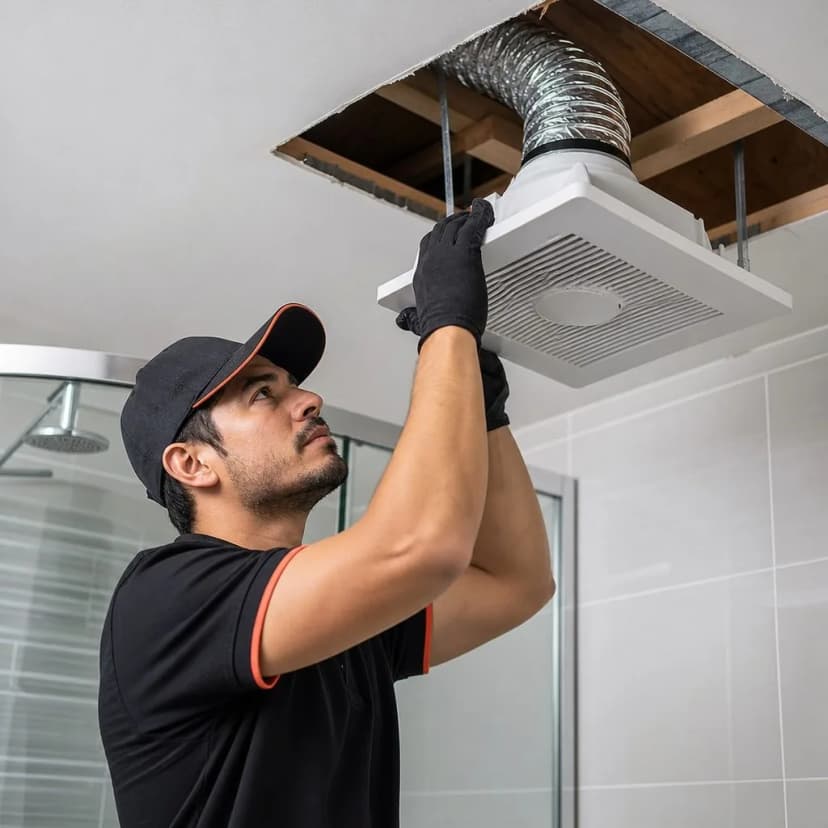 Instalación de Extractor — Baño o Cocina